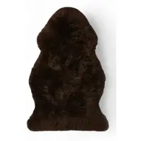 Infinity Leather Äkta chokladbrunt fårskinn Silkeslen naturlig mjuk fluffig ullmatta