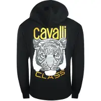 Cavalli Class Bold Tiger Graphic Svart Hoodie
