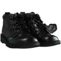 Kickers Mid Quilt Dam Svarta Kängor