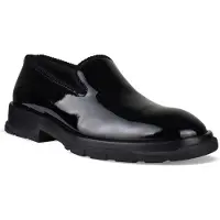 Alexander McQueen Slip-On Tread Loafers Svart