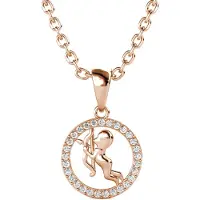 MYC Paris Sagittarius Zodiac Hängen - Rose Gold och Crystal