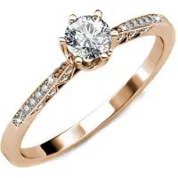 MYC Paris Destiny Ring - Rose Gold och Crystal