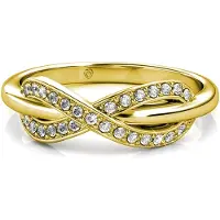 MYC Paris Trist Ring - Guld och Kristall