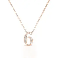 MYC Paris Nummer 6 Hängen - Rose Gold och Crystal
