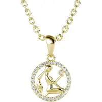 MYC Paris Virgo Zodiac Hängen - Guld och Kristall