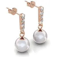 MYC Paris Mercury Örhängen - Rose Gold och Crystal