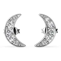 MYC Paris Crescent Moon Örhängen - Silver och Crystal