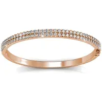 MYC Paris Glamourarmband - roséguld och kristall