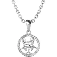 MYC Paris Cancer Zodiac Hängen - Silver och Kristall