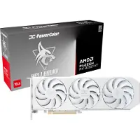 PowerColor Hellhound Spectral - Grafikkort - Radeon RX 9060 XT - 16 GB GDDR6 - PCIe 5.0 x16 - HDMI, 2 x DisplayPort - vit