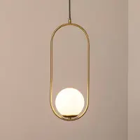 Opviq Glas pendellampa , dimbar, Mässing / guld, Vardagsrum / matsal, Glas, Modern, Pendellampa