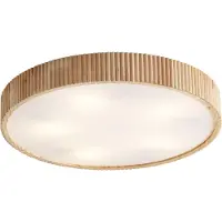 QAZQA Japandi taklampa trä 60 cm 5-ljus - Lyra