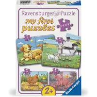 Ravensburger Pussel 2/4/6/8 bitar Farm Animal Families