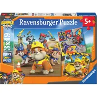 Ravensburger Pussel 3x49 bitar Rubble & Crew Work Vechicles