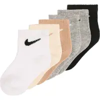 Nike Strumpor - 6-pack - Grå/Svart/Vit/Sand - - 18/23 - Strumpor