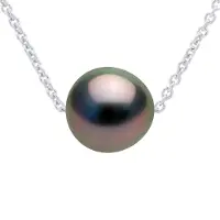 ATELIERS SAINT GERMAIN Halsband äkta odlad Tahitipärla rund 8-9 mm