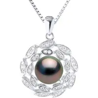 ATELIERS SAINT GERMAIN Halsband Smycken - Äkta odlad Tahitipärla Rund 8-9 mm