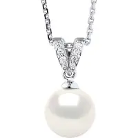 ATELIERS SAINT GERMAIN Halsband Prestige Jewelry - Äkta odlad sötvattenspärla rund 9-10 mm