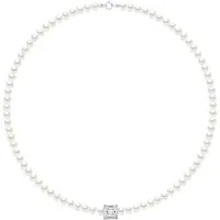 ATELIERS SAINT GERMAIN Halsband Rad av äkta odlade sötvattenspärlor Semi Round 5-6 mm