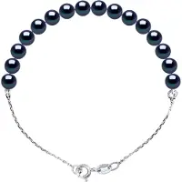 ATELIERS SAINT GERMAIN Armband Äkta odlad sötvattenspärla rund 6-7 mm