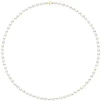 ATELIERS SAINT GERMAIN Halsband av äkta odlade sötvattenspärlor Grain of Rice och vita 4-5 mm