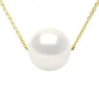 ATELIERS SAINT GERMAIN Halsband - Äkta odlad sötvattenspärla rund 9-10 mm
