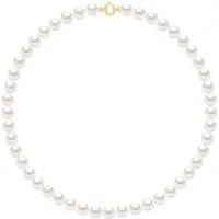 ATELIERS SAINT GERMAIN Halsband Rad Princess av äkta odlade sötvattenspärlor runda 8-9 mm