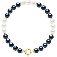 ATELIERS SAINT GERMAIN Armband - Rad av äkta odlade sötvattenspärlor runda 6-7 mm