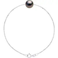 ATELIERS SAINT GERMAIN Armband Love Links Länk Venetiansk av Silver 925 prydd med en äkta odlad Tahitipärla rund 9-10 mm