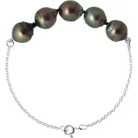 ATELIERS SAINT GERMAIN Armband Äkta odlade Tahitipärlor Cirklade 8-9 mm