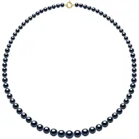ATELIERS SAINT GERMAIN Halsbandsrad Princess fallande - Äkta odlade sötvattenspärlor runda från 12 till 6 mm