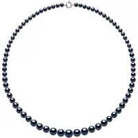 ATELIERS SAINT GERMAIN Halsbandsrad Princess fallande - Äkta odlade sötvattenspärlor runda från 12 till 6 mm
