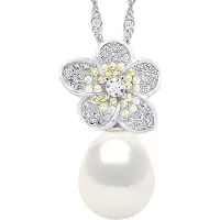 ATELIERS SAINT GERMAIN Halsband - Äkta odlad sötvattenspärla pärla 9-10 mm