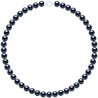 ATELIERS SAINT GERMAIN Halsband Rad Princess av äkta odlade sötvattenspärlor runda 8-9 mm