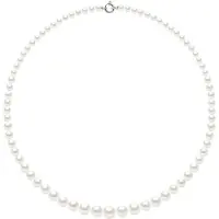 ATELIERS SAINT GERMAIN Halsbandsrad Princess fallande - Äkta odlade sötvattenspärlor runda från 12 till 6 mm