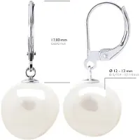 ATELIERS SAINT GERMAIN Örhängen Vitguld - Äkta odlade sötvattenspärlor Barock 12-13 mm