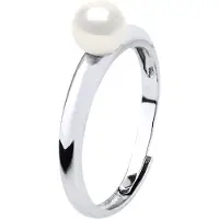 ATELIERS SAINT GERMAIN Enkel ring - Äkta odlade sötvattenspärlor runda 5-6 mm