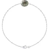 ATELIERS SAINT GERMAIN Armband Äkta Odlad Tahitipärla Cirklad 9-10 mm