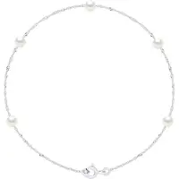 ATELIERS SAINT GERMAIN Armband - 5 äkta odlade sötvattenspärlor runda 4-5 mm
