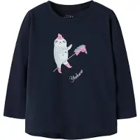 Name it Tröja - NmfVix - Marinblå Kavaj/Yeehaw - - 2 år (92) - Tröja