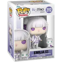 Funko POP! &amp; Buddy Re:zero Emilia Med Puck Animationsfigur 9 Cm