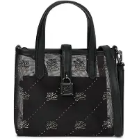 Karl Lagerfeld Handväska 'Autograph' svart / silver