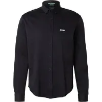 BOSS Skjorta 'Motion' svart / vit
