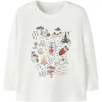 Name it Tröja - NmmGrowth - Cloud Dansare/Karta - - 3 år (98) - Tröja