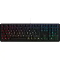 Cherry G80-3000N RGB - Tangentbord - bakgrundsbelysning - USB - fransk - tangentbrytare: MX Silent Red - svart