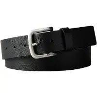 Calvin Klein Round Buckle Pebbled Belt