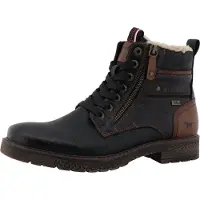 Mustang Boots med snörning mörkbrun / svart