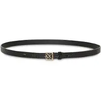 Calvin Klein Full Grain Leather Skinny Logo Belt