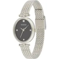 GUESS Analog klocka svart / silver