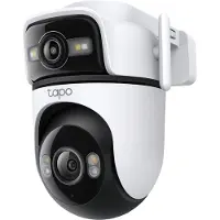 TP-LINK Tapo C545D, IP-säkerhetskamera, Utomhus, Kabel & Trådlös, Tak/vägg/stång, Vit, Sfärisk